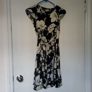 Free People Monochrome Floral Dress
